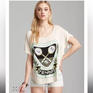 Lauren Moshi tennis Audrey tshirt‎ butter yellow size small